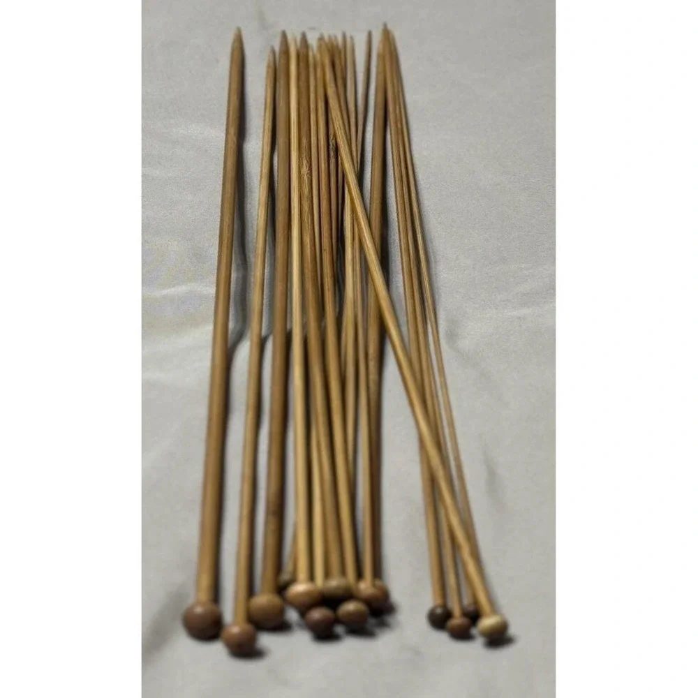 14 Inch Single Point Bamboo Knitting Only‎ 18pcs